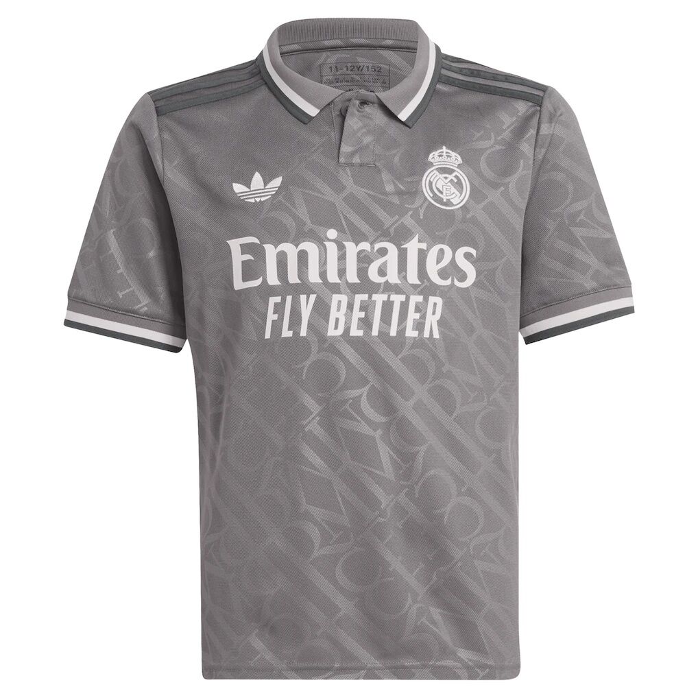 Real Madrid adidas Originals Youth 2024/25 Third Replica Custom Jersey