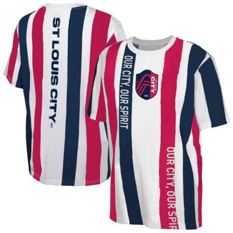 St. Louis City SC Youth High Stepping T-Shirt - White - Front View