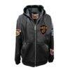 Cleveland Cavaliers Jeff Hamilton Vegan Leather Full-Zip Hoodie - Black - Side View