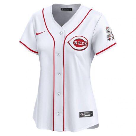 Cincinnati Reds Nike Women's Home Limited Jersey - White - Alt2