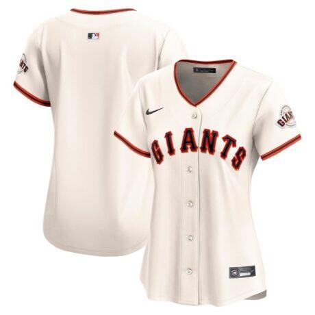 San Francisco Giants Nike Women's Home Limited Jersey - Cream - Front View