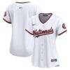 Washington Nationals Nike Women's Home Limited Jersey - White - Front View