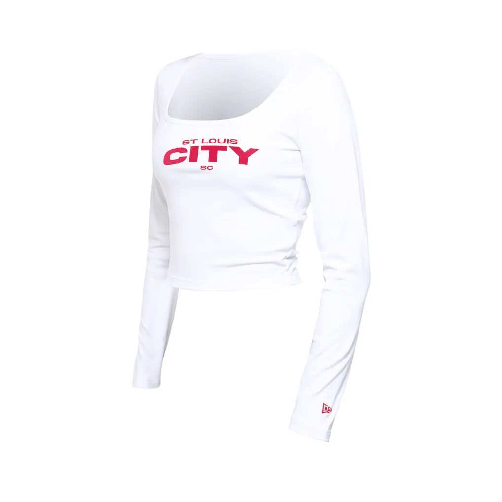St. Louis City SC 5th & Ocean by New Era Women's Leisure Cropped Long Sleeve T-Shirt