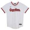 Cleveland Guardians Nike Toddler Home Blank Replica Jersey - White - Side View