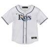 Tampa Bay Rays Toddler Home Replica Jersey - White - Side View