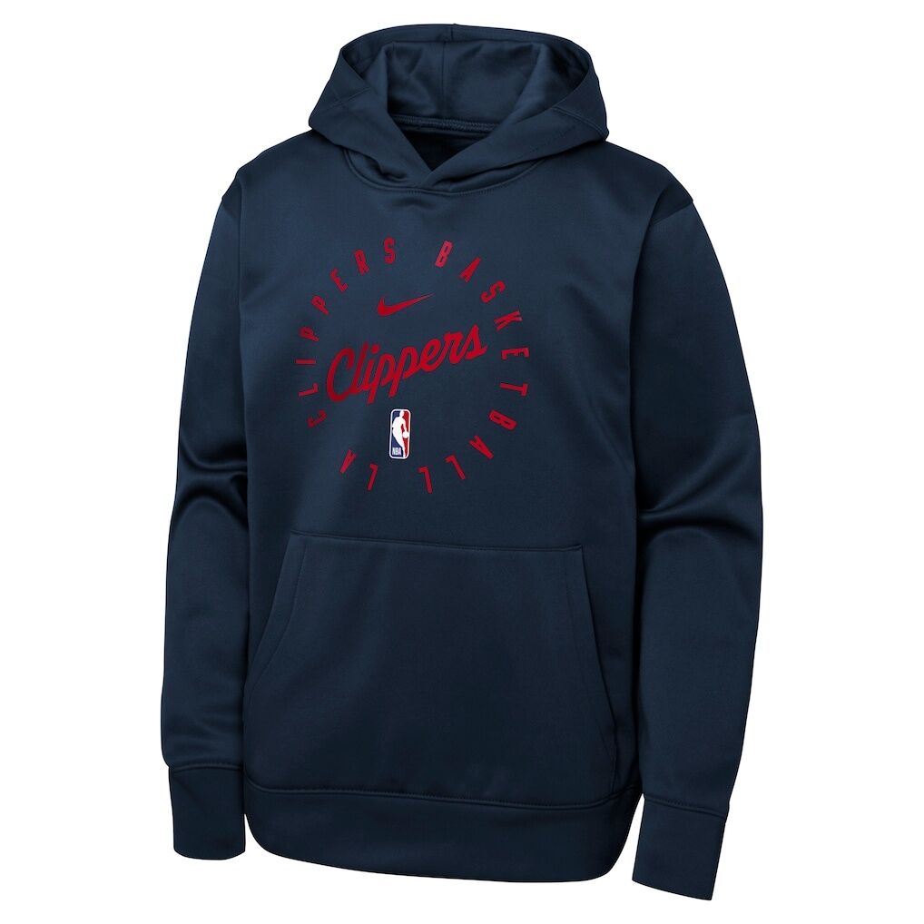 LA Clippers Nike Youth Performance Practice Spotlight Pullover Hoodie