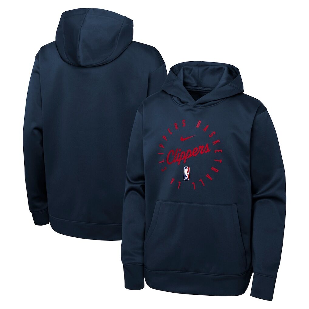 LA Clippers Nike Youth Performance Practice Spotlight Pullover Hoodie