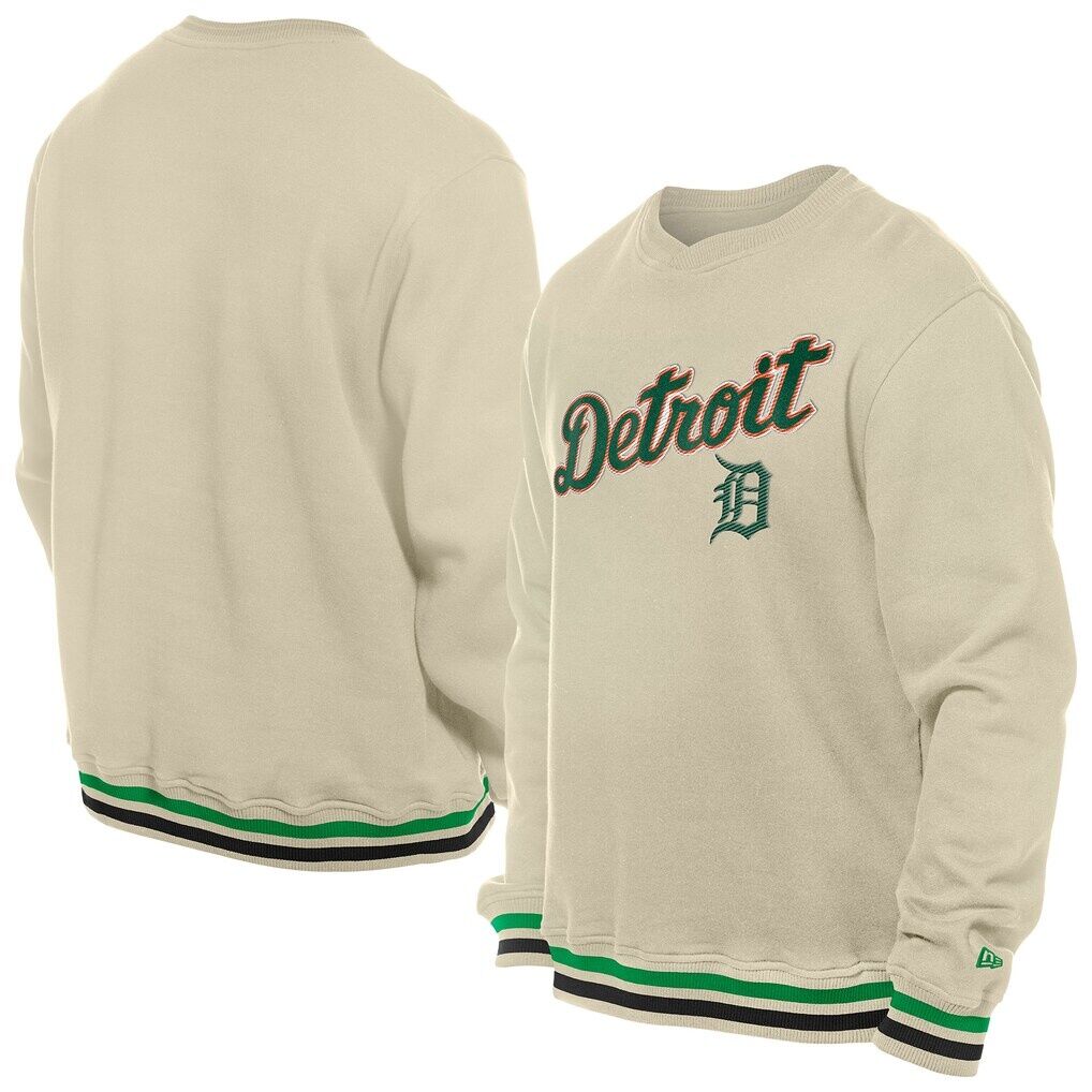 Detroit Tigers New Era St. Patrick's Day Twill Pullover Sweatshirt