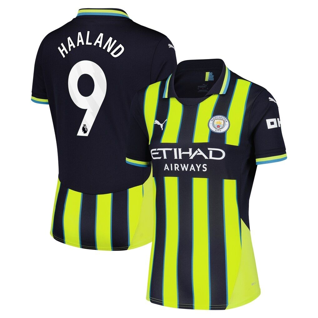 Erling Haaland Manchester City Puma Women's 2024/25 Away Replica Player Jersey