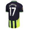 Kevin De Bruyne Manchester City Puma 2024/25 Away Authentic Player Jersey - Navy - Detail View