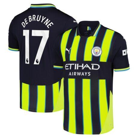 Kevin De Bruyne Manchester City Puma 2024/25 Away Replica Player Jersey - Navy - Front View