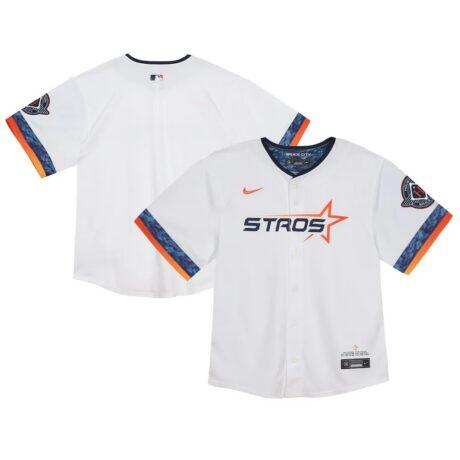 Houston Astros Nike Infant 2025 City Connect Limited Jersey - White - Front View