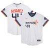 Yordan Alvarez Houston Astros Nike Preschool 2025 City Connect Limited Player Jersey - White - Front View