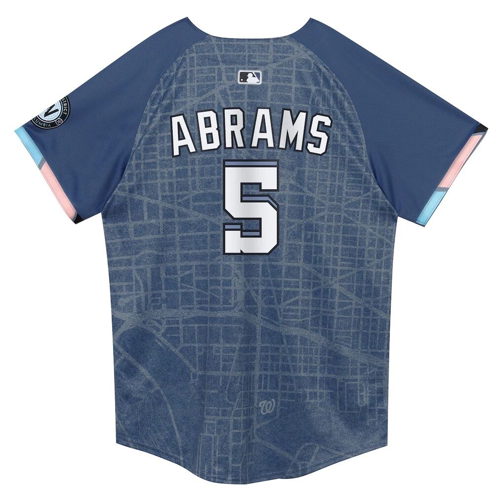 CJ Abrams Washington Nationals Nike Preschool City Connect 2025 Limited Player Jersey
