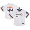 Yordan Alvarez Houston Astros Toddler City Connect 2025 Limited Jersey - White - Front View