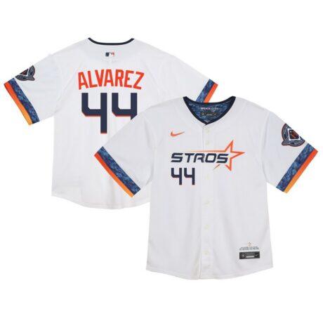Yordan Alvarez Houston Astros Toddler City Connect 2025 Limited Jersey - White - Front View