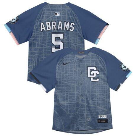 CJ Abrams Washington Nationals Nike Toddler City Connect 2025 Limited Jersey - Blue - Front View