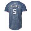 CJ Abrams Washington Nationals Nike Youth 2025 City Connect Limited Player Jersey - Blue - Detail View