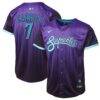 Corbin Carroll Arizona Diamondbacks Nike Youth 2025 City Connect Limited Player Jersey - Purple - Front View