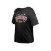 Chicago Blackhawks New Era Girl's Youth Flip Sequin T-Shirt - Black - Side View