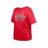 Florida Panthers New Era Girl's Youth Flip Sequin T-Shirt - Red - Side View