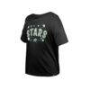 Dallas Stars New Era Girl's Youth Flip Sequin T-Shirt - Black - Side View