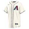 Arizona Diamondbacks Nike Home Replica Jersey - Cream - Side View