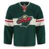 Minnesota Wild Fashion7 Home Authentic Pro Jersey - Green - Side View