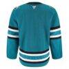 San Jose Sharks Fashion7 Home Authentic Pro Jersey - Teal - Detail View