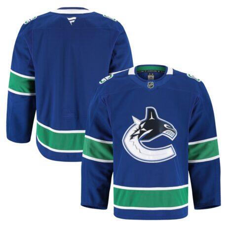 Vancouver Canucks Fashion7 Home Authentic Pro Jersey - Blue - Front View