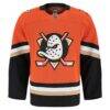 Anaheim Ducks Fashion7 Home Authentic Pro Jersey - Orange - Side View