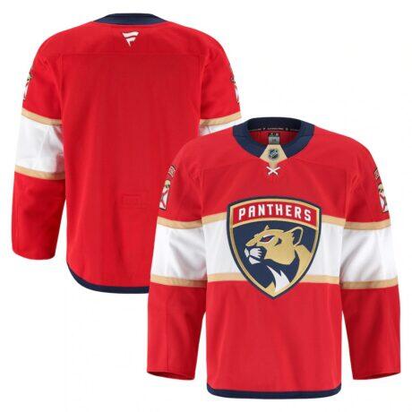 Florida Panthers Fashion7 Home Authentic Pro Jersey - Red - Front View