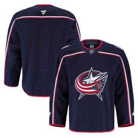 Columbus Blue Jackets Fashion7 Home Authentic Pro Jersey - Navy - Front View