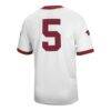 #5 Arkansas Razorbacks Nike Untouchable Football Jersey - White - Detail View
