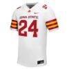#24 Iowa State Cyclones Nike Untouchable Football Jersey - White - Side View