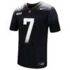 Army Black Knights Nike 2024 Rivalry Collection Alternate Untouchable Football Jersey - Black - Side View