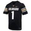 #1 Colorado Buffaloes Nike Throwback Game Jersey - Black - Side View