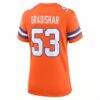 Randy Gradishar Denver Broncos Nike Women's Mile High Collection 1977 Throwback Retired Player Game Jersey - Orange - Detail View