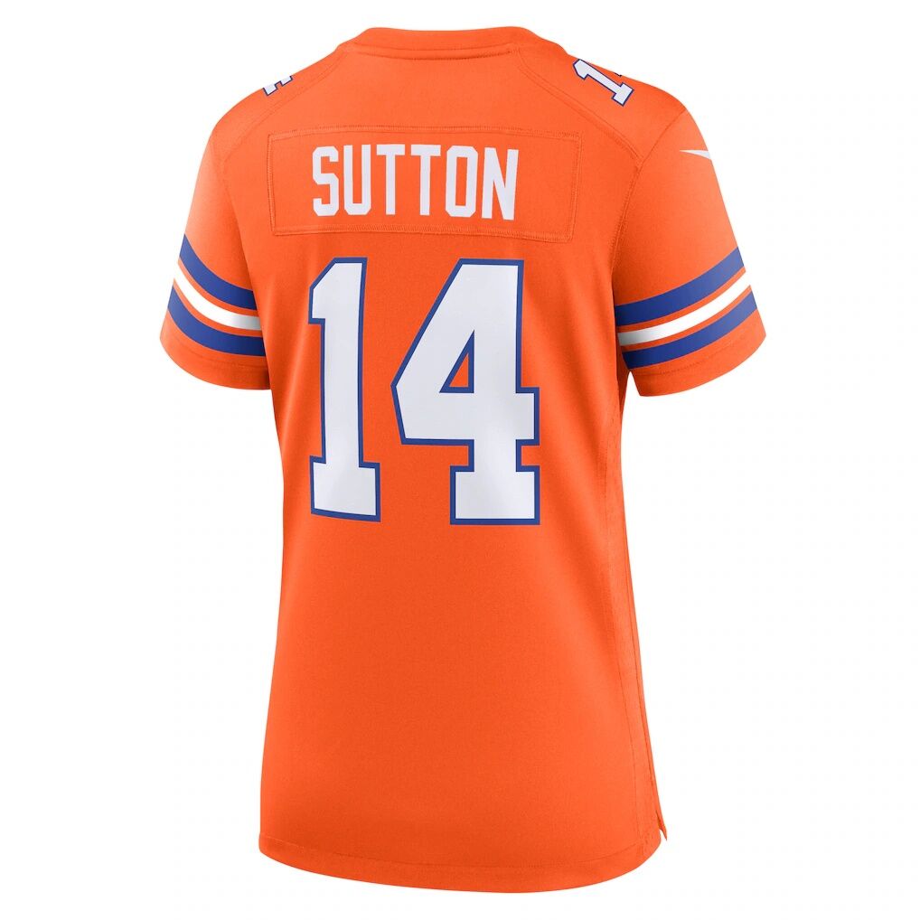 Courtland Sutton Denver Broncos Nike Women's Mile High Collection 1977 Throwback Player Game Jersey