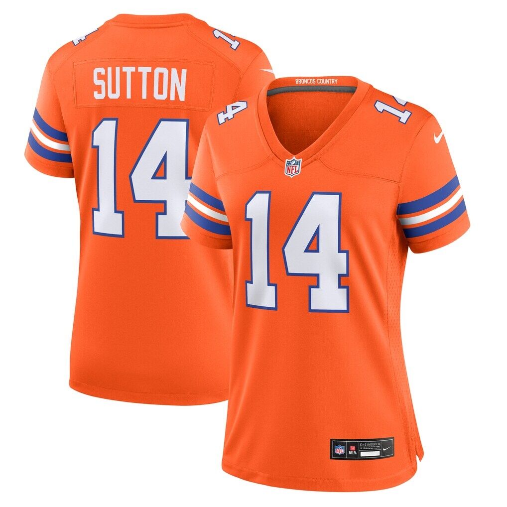 Courtland Sutton Denver Broncos Nike Women's Mile High Collection 1977 Throwback Player Game Jersey