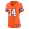 Courtland Sutton Denver Broncos Nike Women's Mile High Collection 1977 Throwback Player Game Jersey - Orange - Side View