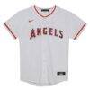 Mike Trout Los Angeles Angels Nike Preschool Home Replica Player Jersey - White - Side View