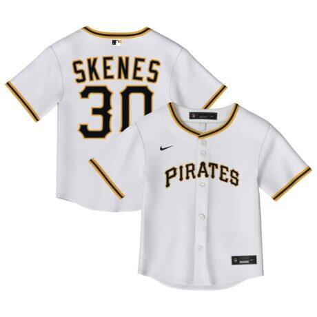 Paul Skenes Pittsburgh Pirates Nike Infant Home Replica Jersey - White - Front View