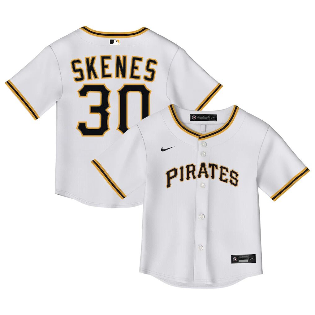 Paul Skenes Pittsburgh Pirates Nike Toddler Home Replica 2.0 Player Jersey