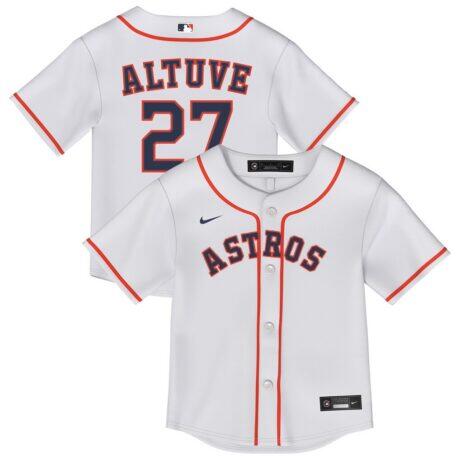 Jose Altuve Houston Astros Nike Toddler Home Replica Player Jersey - White - Front View