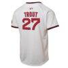 Mike Trout Los Angeles Angels Nike Youth Alternate 2 Limited Player Jersey - White - Detail View