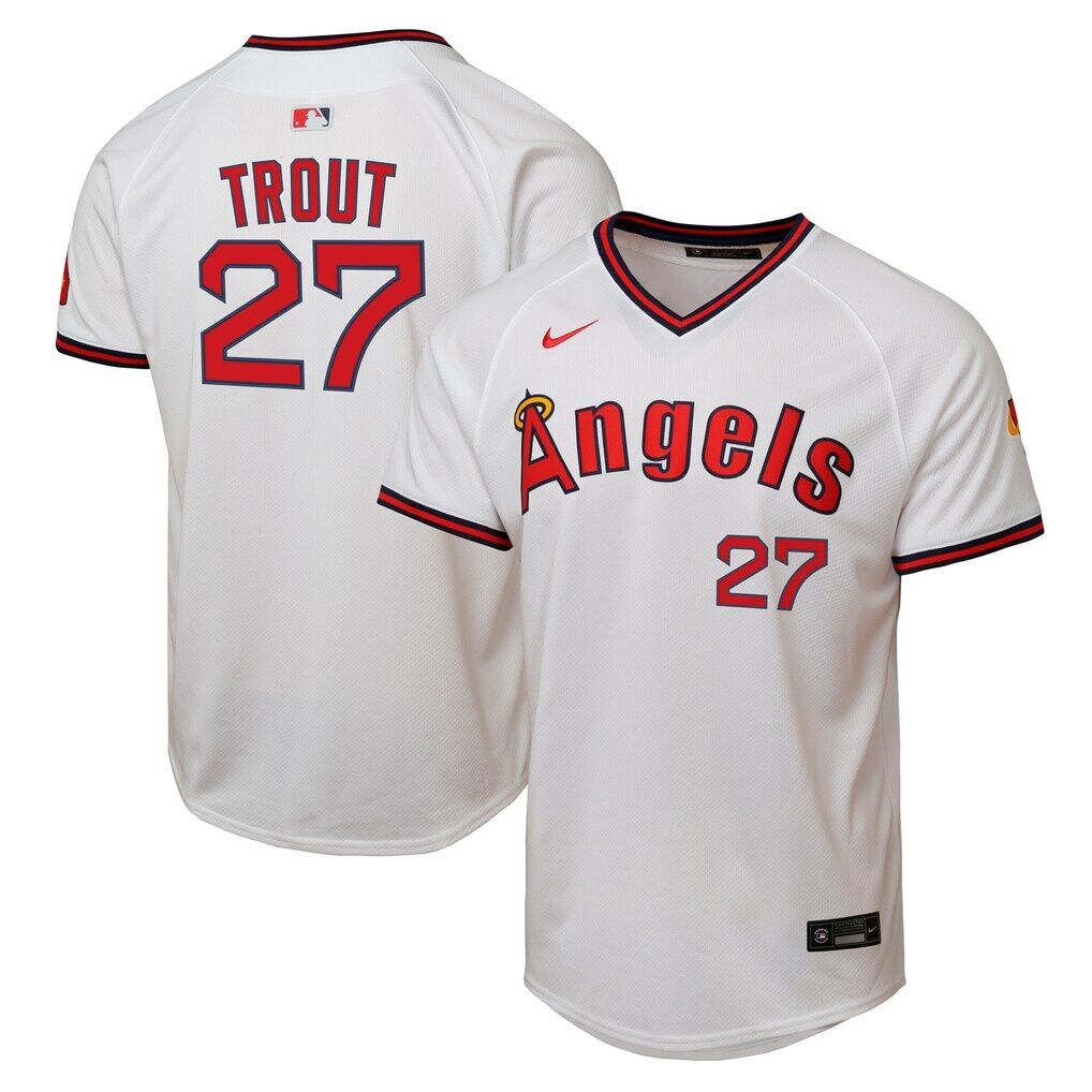 Mike Trout Los Angeles Angels Nike Youth Alternate 2 Limited Player Jersey