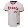 Mike Trout Los Angeles Angels Nike Youth Alternate 2 Limited Player Jersey - White - Side View
