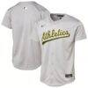 Athletics Youth Road Limited Jersey - Gray - Front View