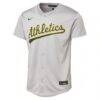 Athletics Youth Road Limited Jersey - Gray - Side View
